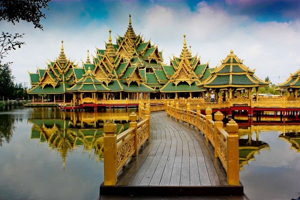 เมืองโบราณ ในสมัยก่อนที่เขาจำลองขึ้นมาเพื่อการศึกษาจ้า