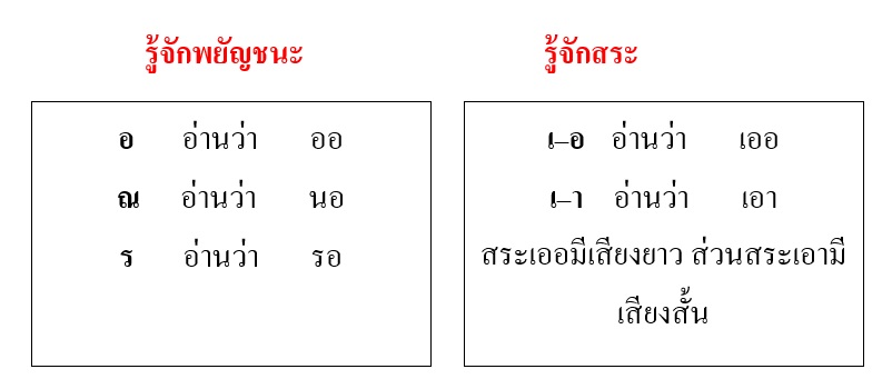 สระเออ เอา