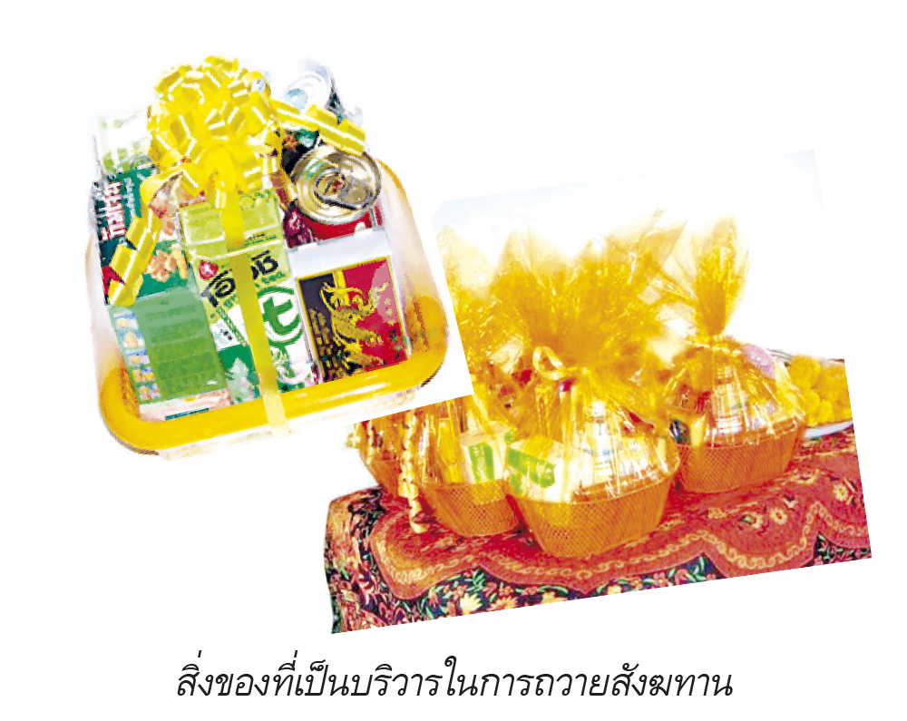 สิ่งของที่เป็นบริวารในสังฆทาน