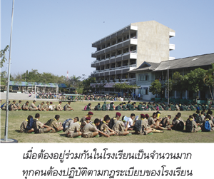 เมื่อต้องอยู่ร่วมกันในโรงเรียนทุกคนต้องปฏิบัติตามกฎของโรงเรียน