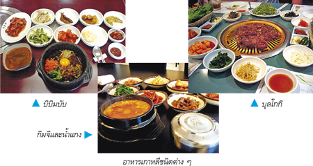 อาหารเกาหลีชนิดต่าง ๆ