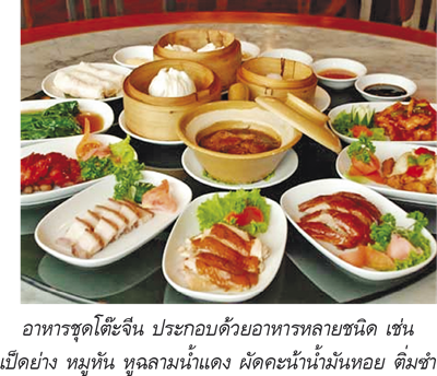 อาหารชุดโต๊ะจีน