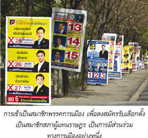 การเข้าเป็นสมาชิกพรรคการเมืองเพื่อลงสมัครเลือกตั้งเป็นสมาชิกสภาผู้แทนราษฎร