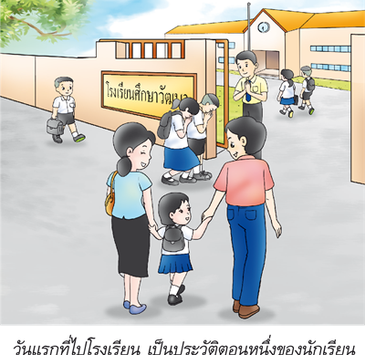 นักเรียนไปโรงเรียน