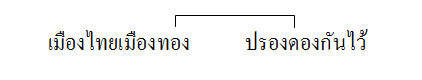 คำคล้องจอง ๔ คำพยางค์