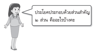 ส่วนประกอบของประโยค