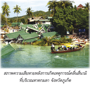 สภาพความเสียหายหลังการเกิดเหตุการณ์สึนามิ